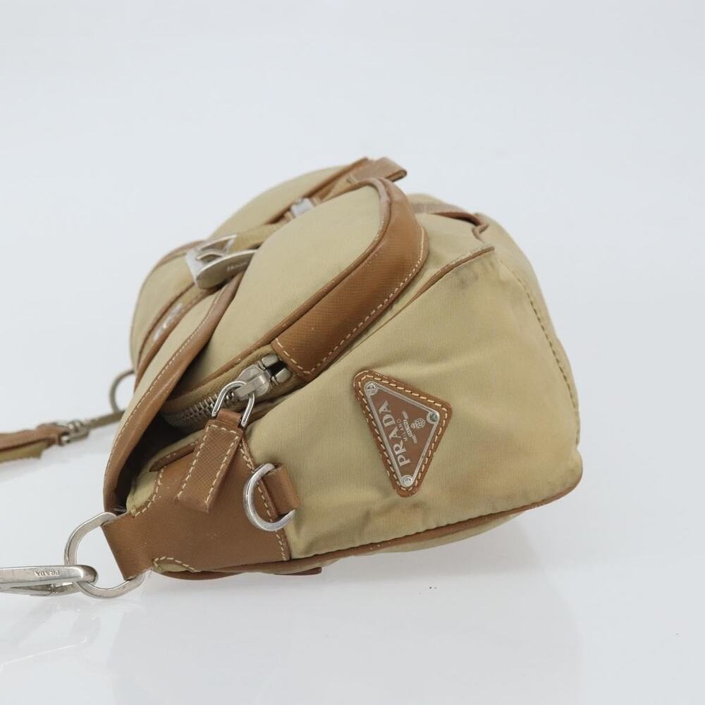 Prada Nylon Shoulder Bag Beige - Picture 5 of 14